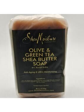 Shea Moisture Olive & Green Tea Shea Butter w Avocado Dry Aging Skin 8 oz NEW
